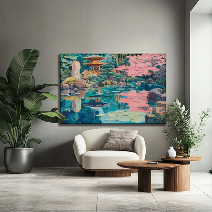 Blue Lake Canvas Print Robussi