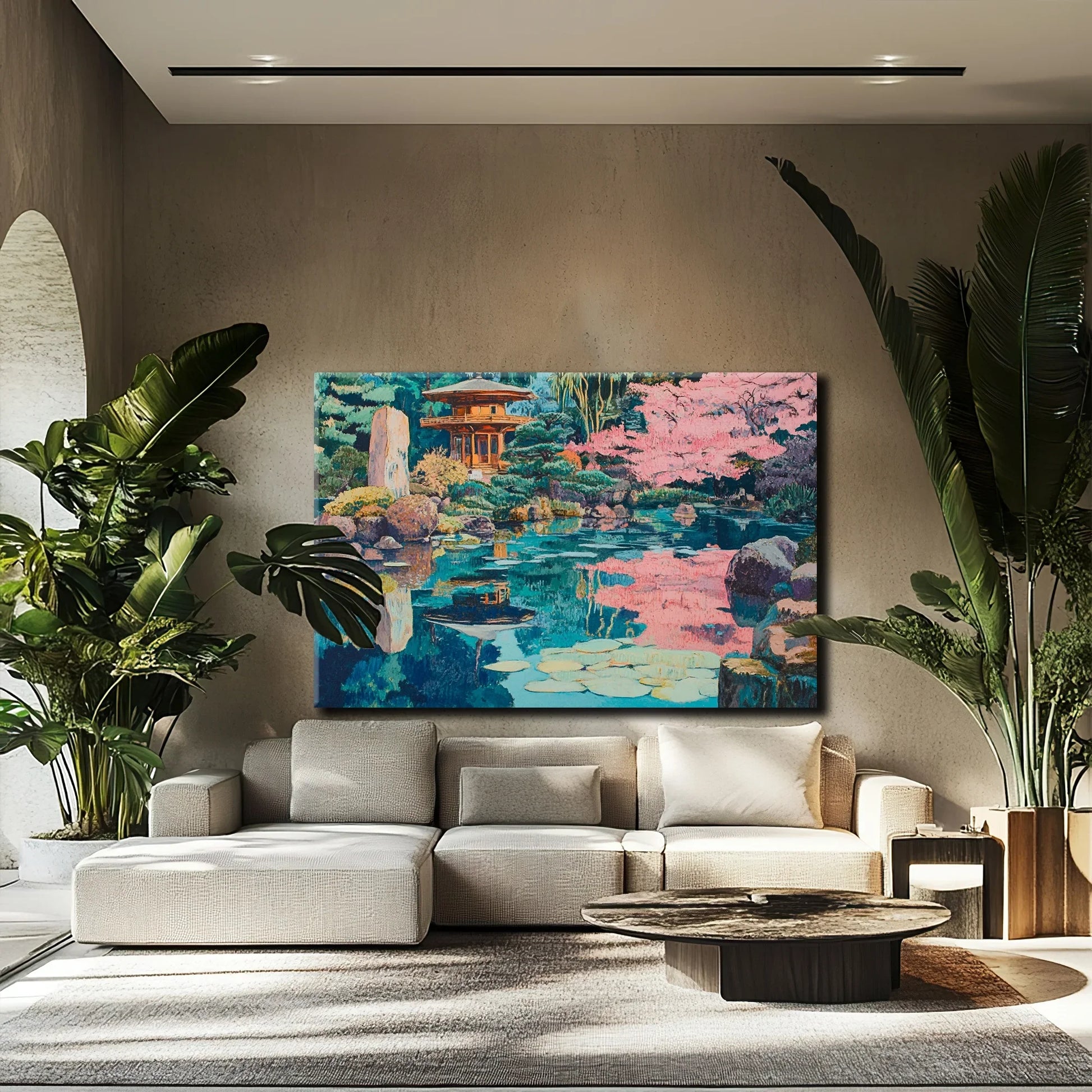 Blue Lake Canvas Print Robussi