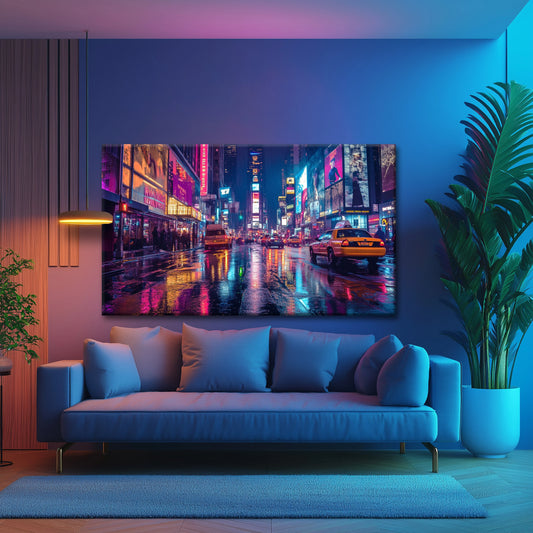 Busy City Canvas Print Robussi