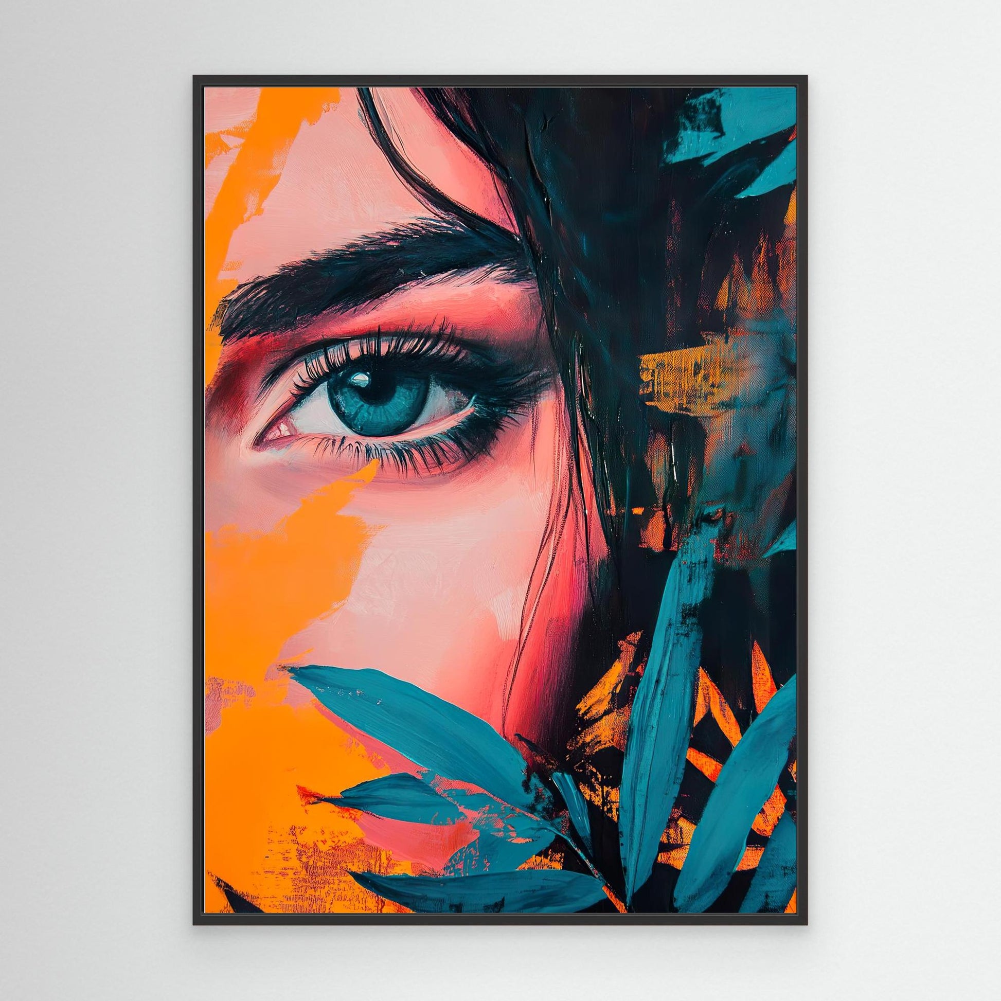 canvas print robussi Daughter of the Jungle black frame