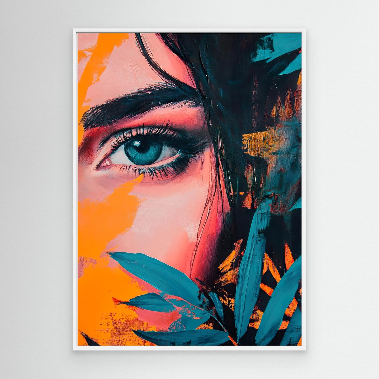 canvas print robussi Daughter of the Jungle white frame