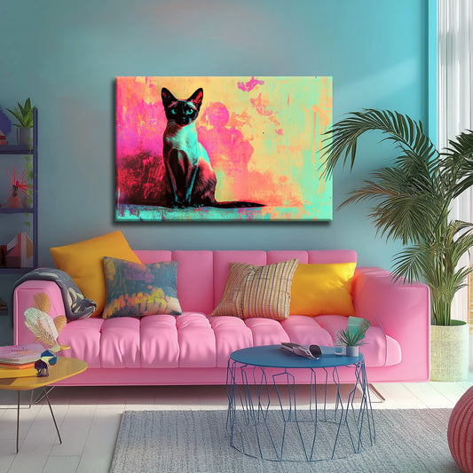 Colorful Wall Canvas Print Robussi