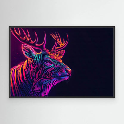 Colour Deer Canvas Print Robussi
