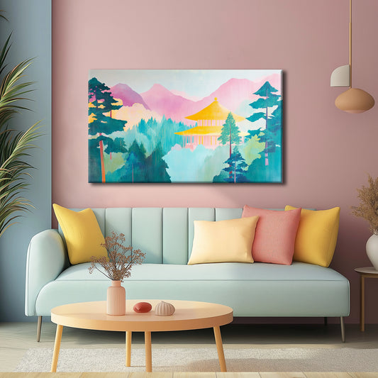 Colour Forest Canvas Print Robussi