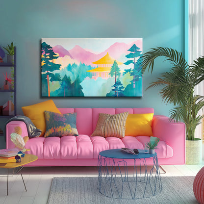 Colour Forest Canvas Print Robussi