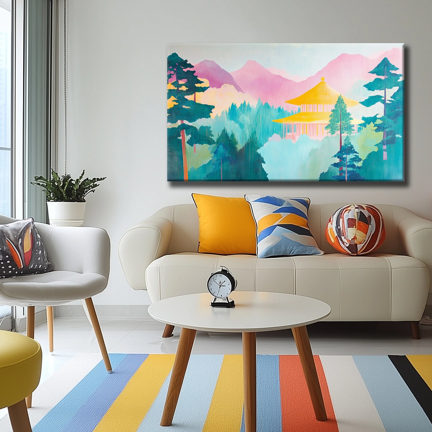 Colour Forest Canvas Print Robussi