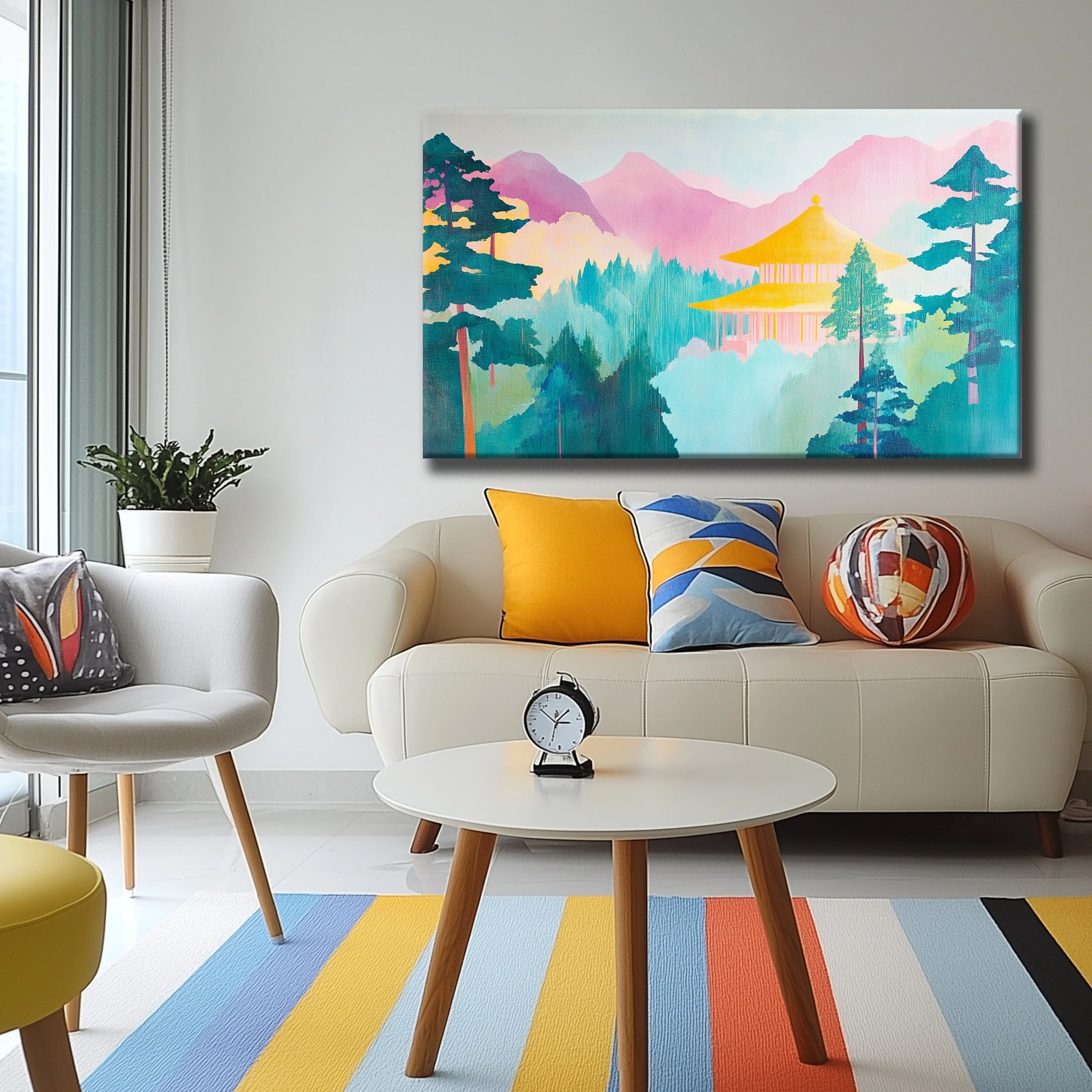 Colour Forest Canvas Print Robussi