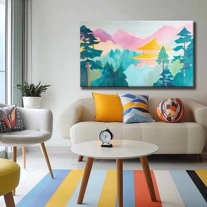 Colour Forest Canvas Print Robussi