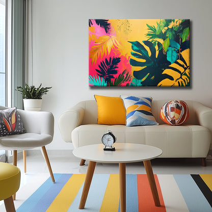 Colour Jungle Canvas Print Robussi