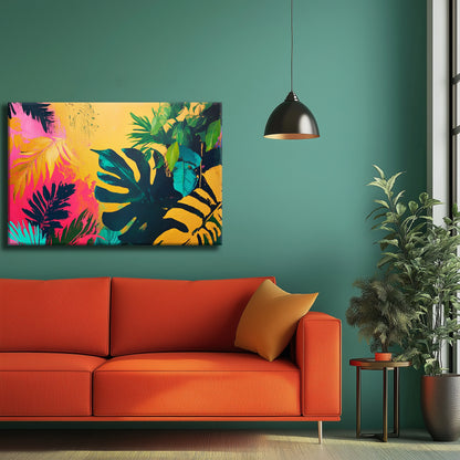 Colour Jungle Canvas Print Robussi