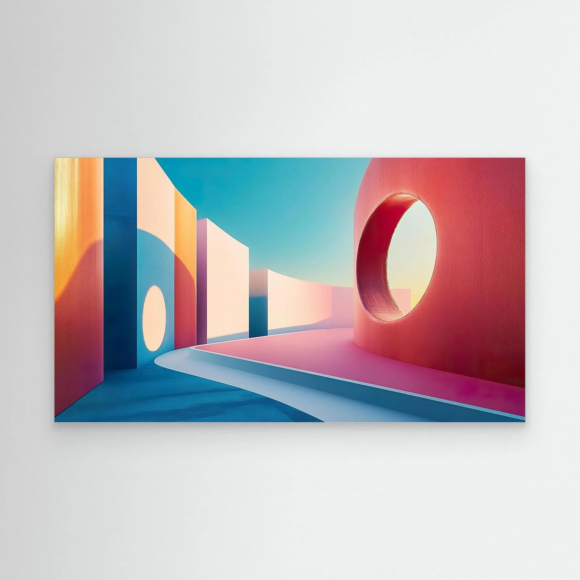 Concrete Labyrinth Canvas Print Robussi