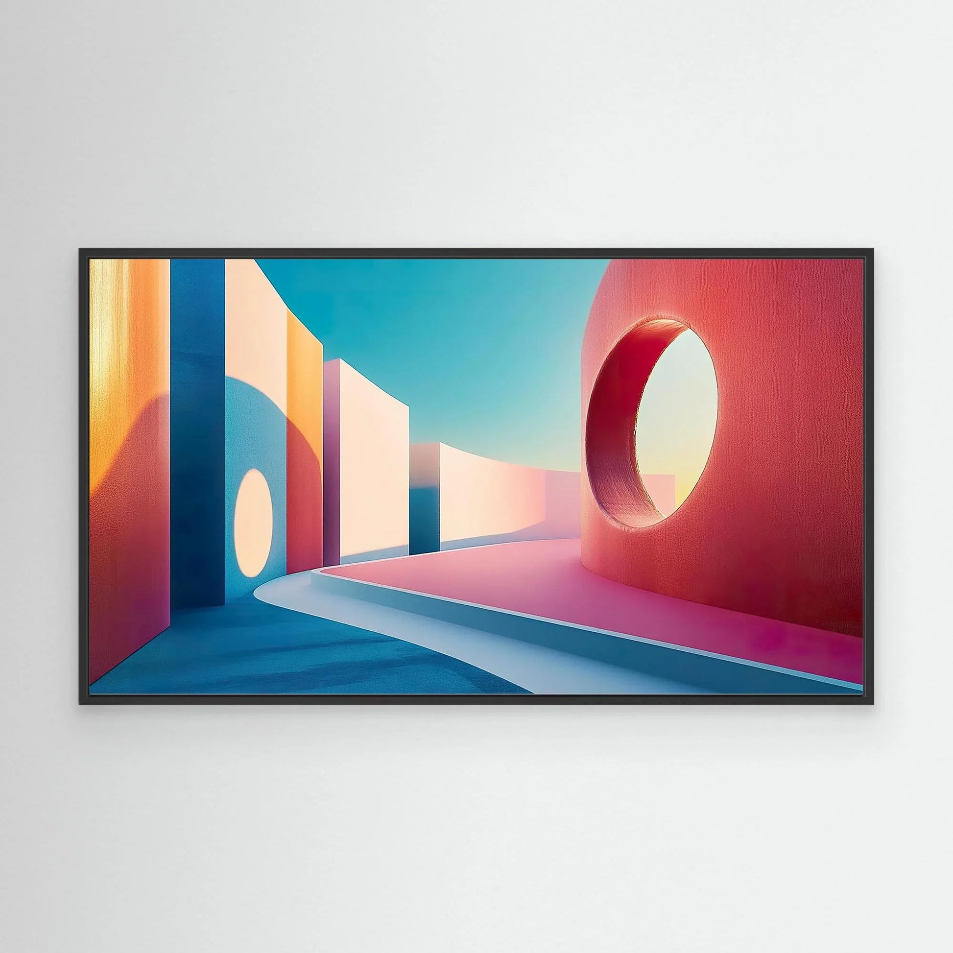 Concrete Labyrinth Canvas Print Robussi