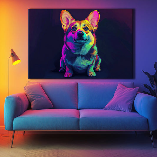Corgi on the Spot Canvas Print Robussi