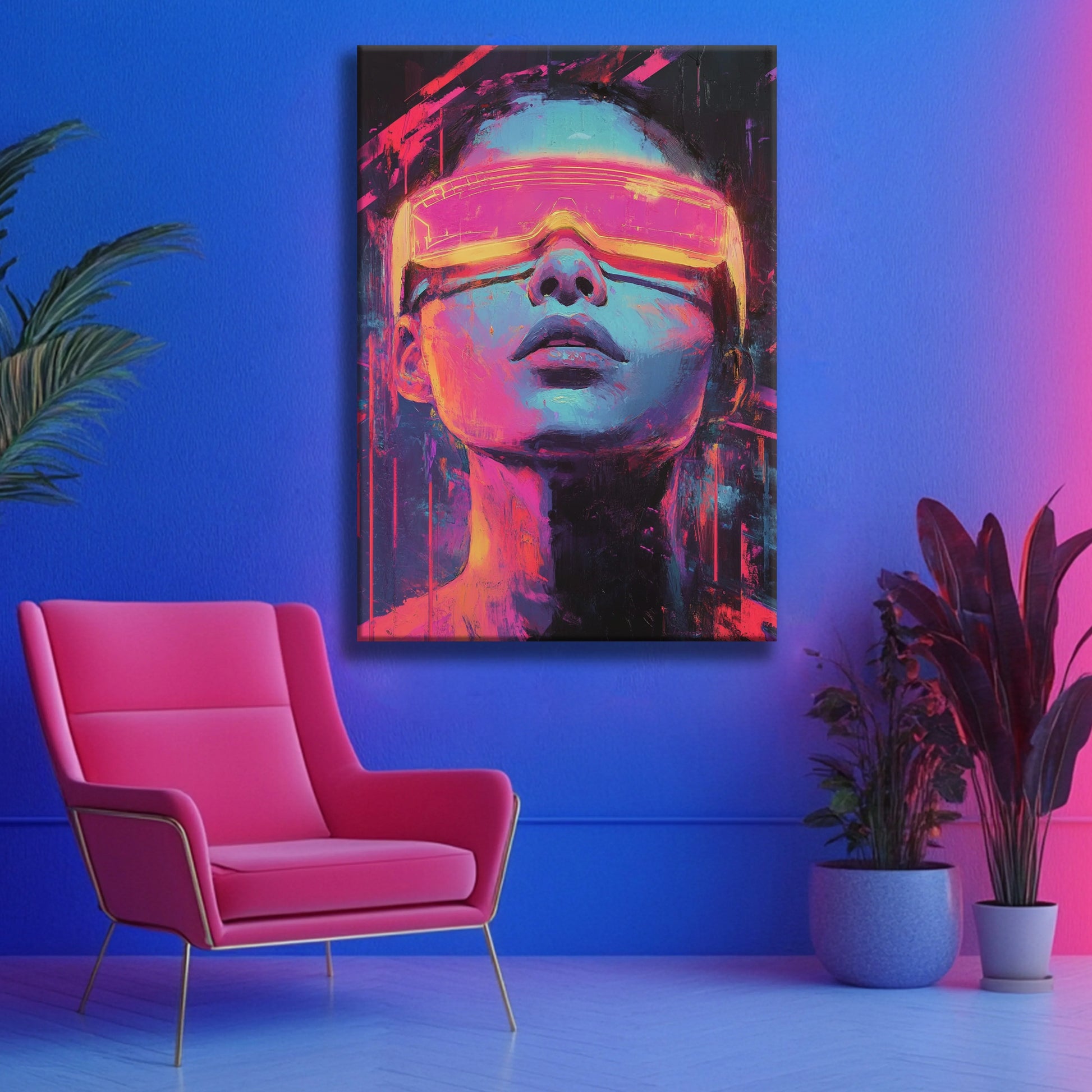 Cyberpunk Canvas Print Robussi