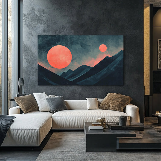 Dark Moon Canvas Print Robussi