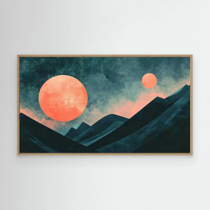 Dark Moon Canvas Print Robussi