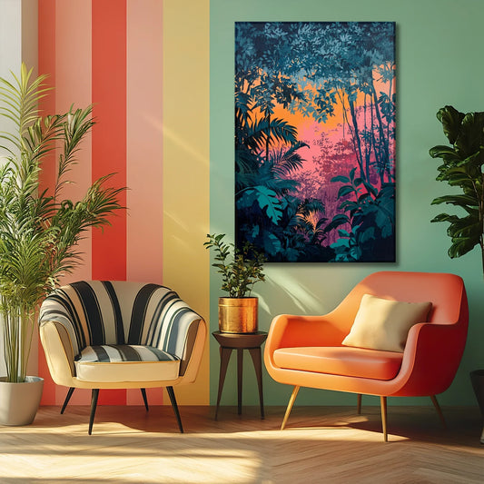 Dawn in the Jungle Canvas Print Robussi