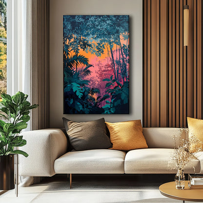 Dawn in the Jungle Canvas Print Robussi