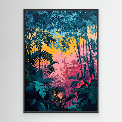 Dawn in the Jungle Canvas Print Robussi