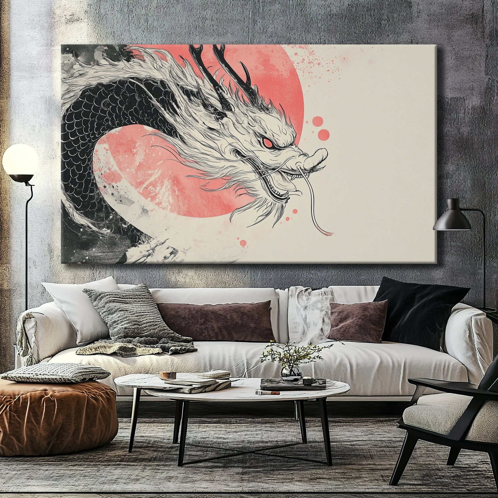 Dragon of the Sun Canvas Print Robussi