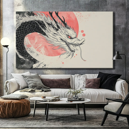 Dragon of the Sun Canvas Print Robussi
