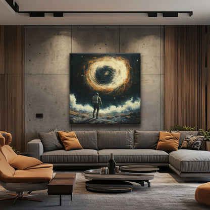 Facing the Black Hole Canvas Print Robussi