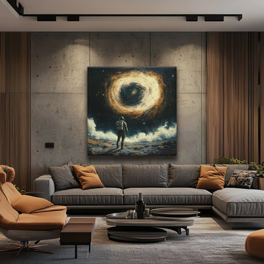 Facing the Black Hole Canvas Print Robussi
