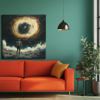 Facing the Black Hole Canvas Print Robussi