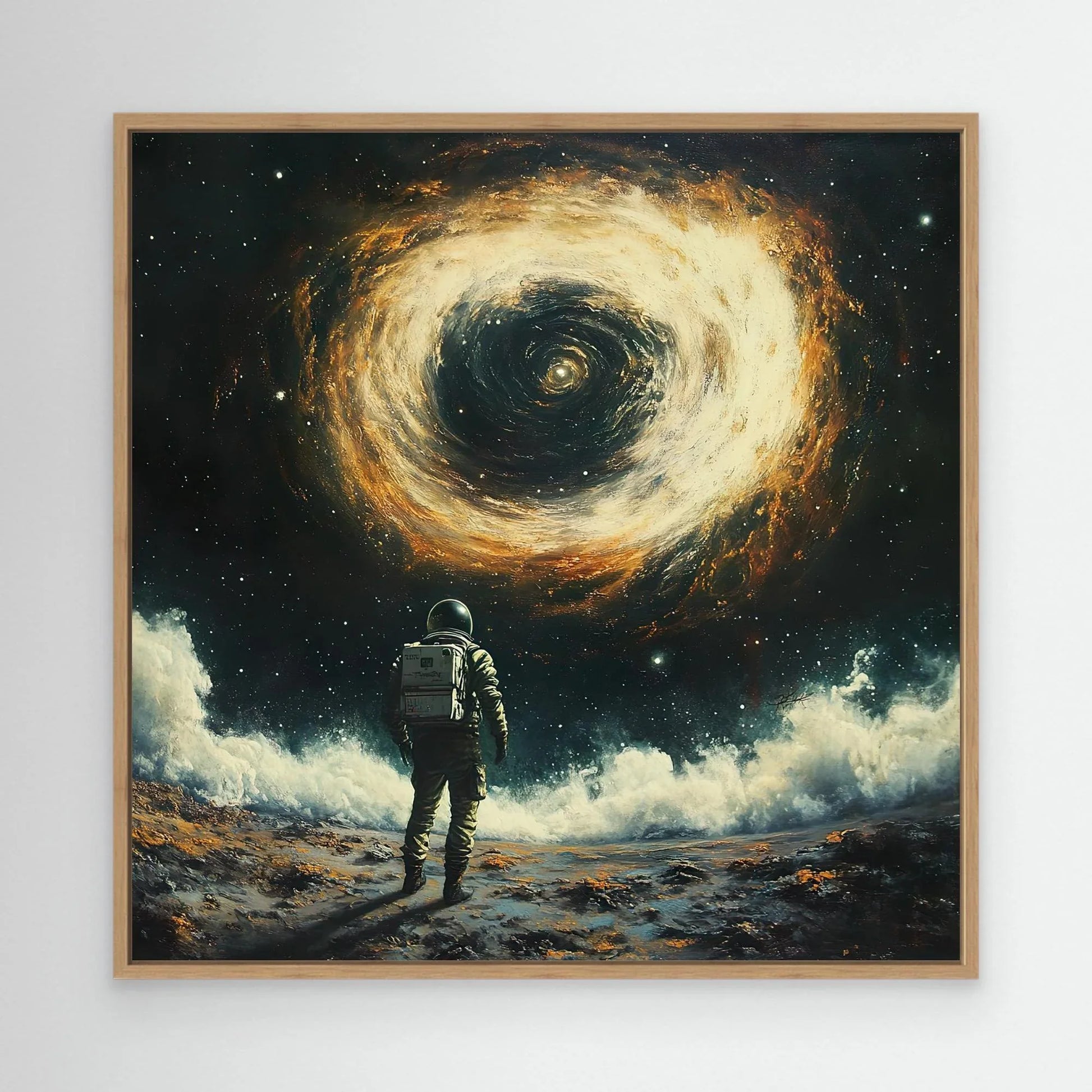 Facing the Black Hole Canvas Print Robussi