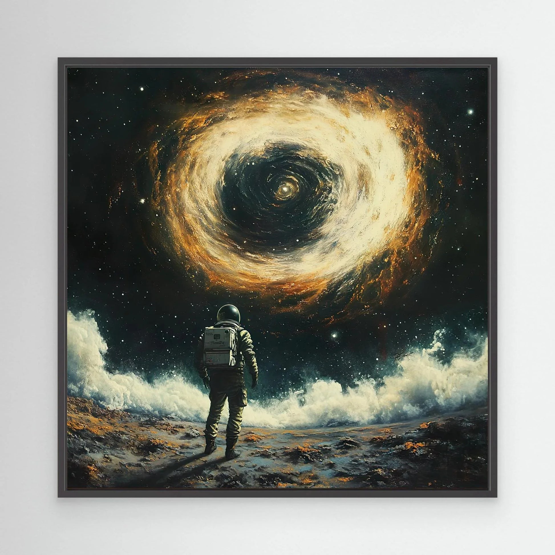 Facing the Black Hole Canvas Print Robussi