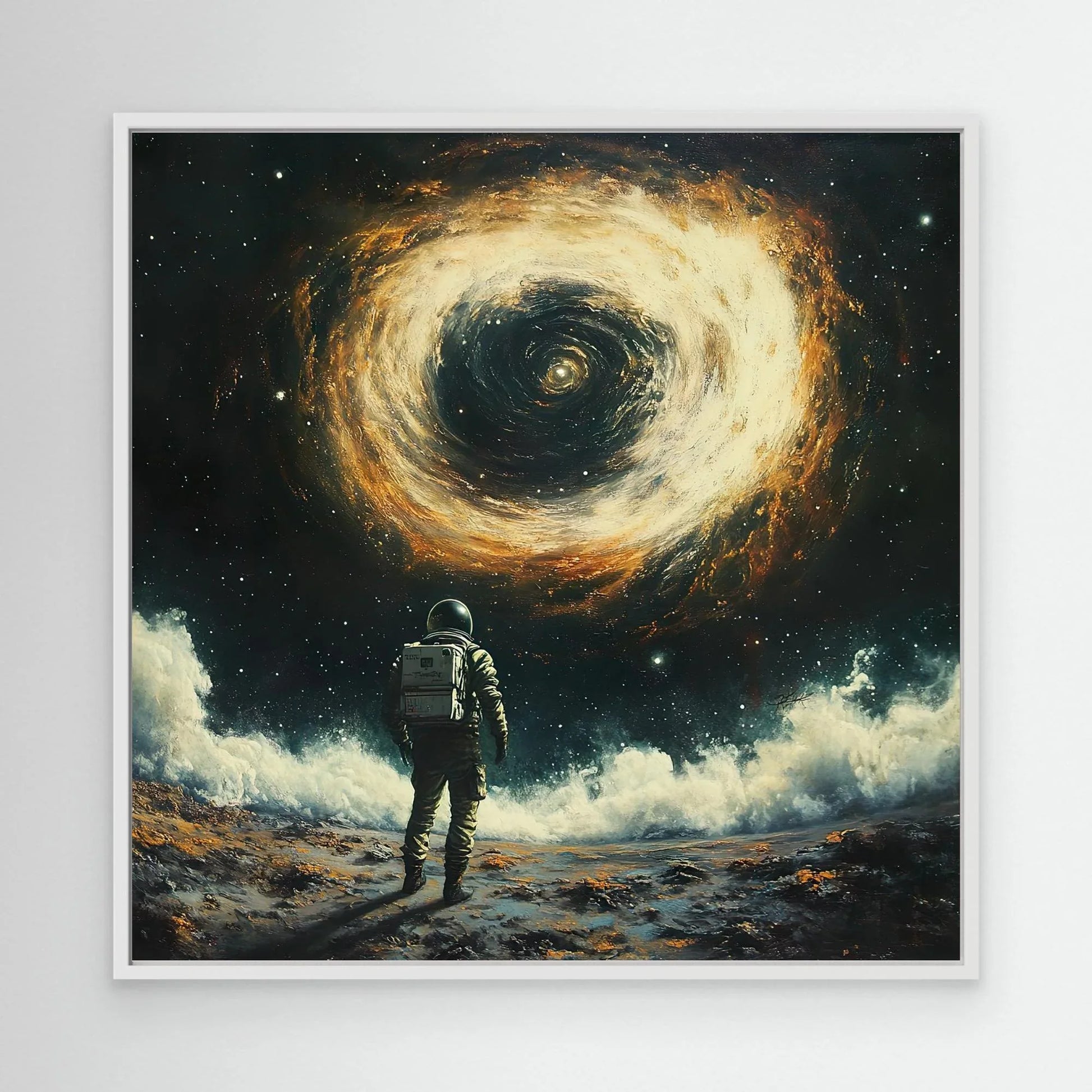 Facing the Black Hole Canvas Print Robussi