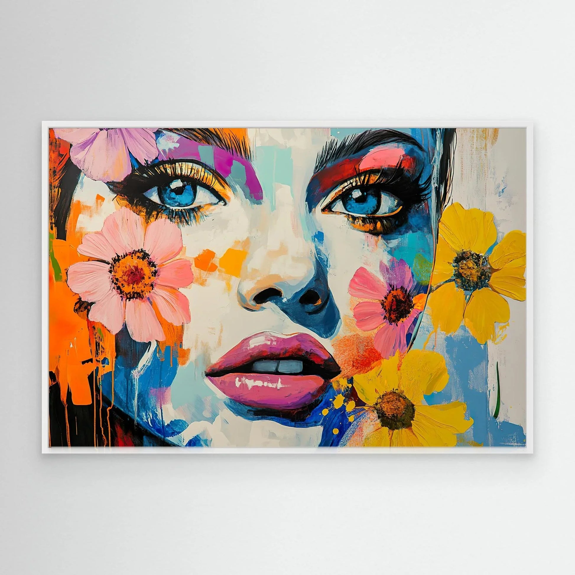 Flower Lady Canvas Print Robussi