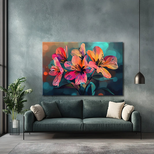 Flowers in the Sky Canvas Print Robussi
