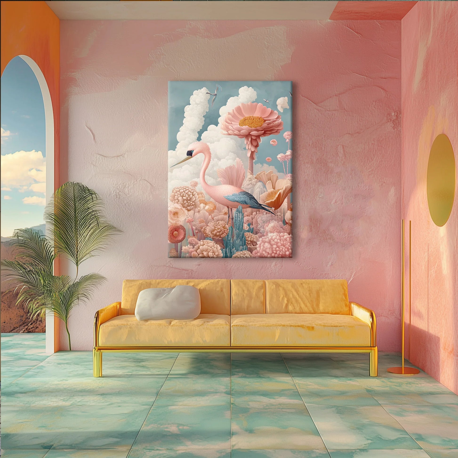 Garden of Birds Canvas Print Robussi