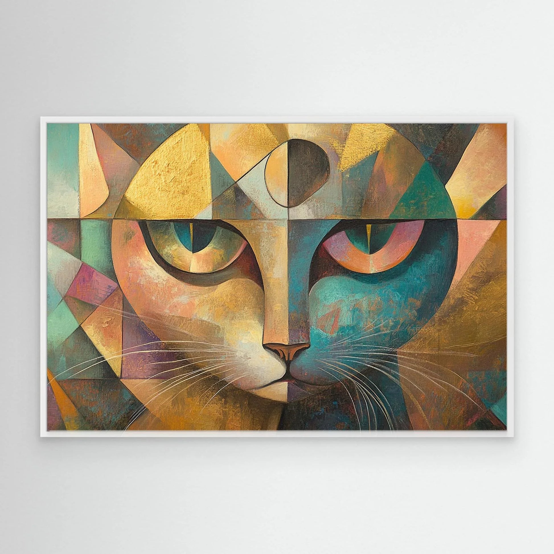 Golden Cat Canvas Print Robussi