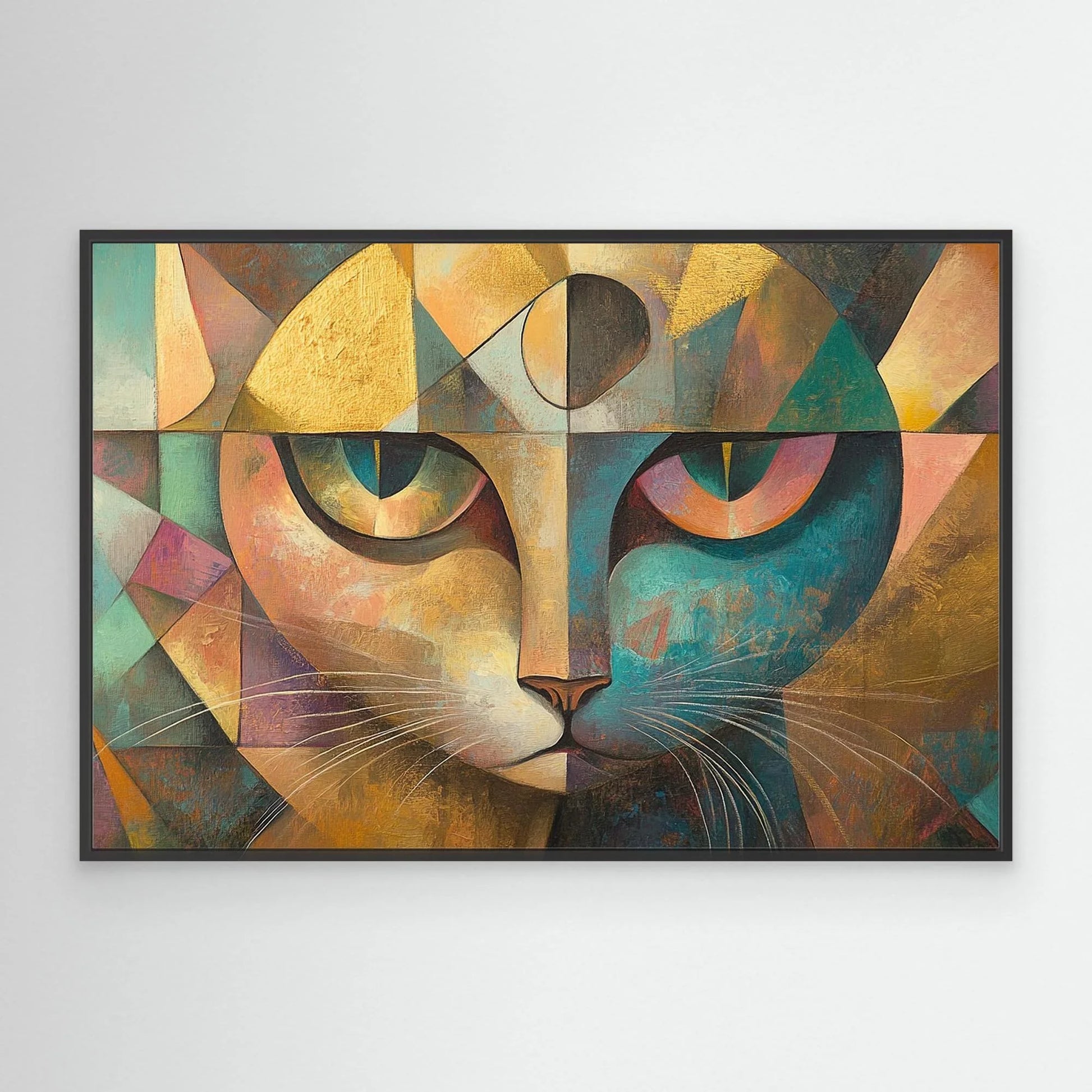 Golden Cat Canvas Print Robussi
