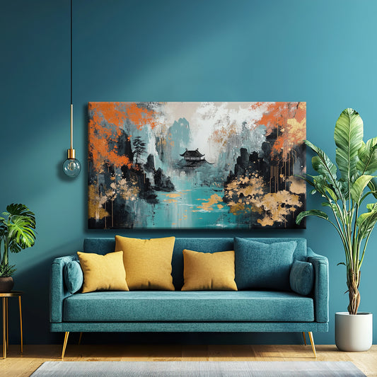 Golden Forest Canvas Print Robussi