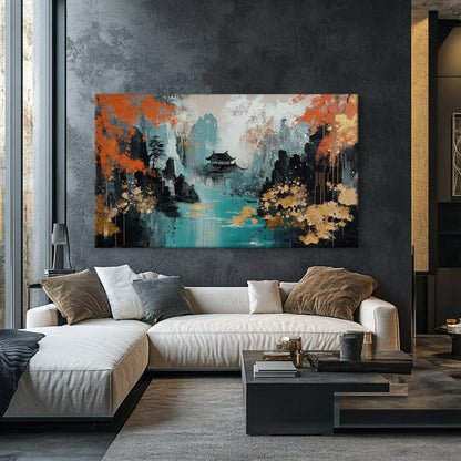 Golden Forest Canvas Print Robussi