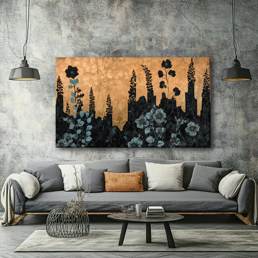 Golden Garden Canvas Print Robussi