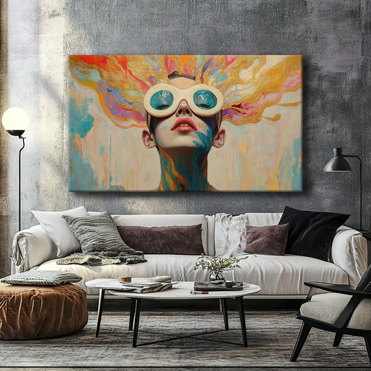 Golden Hair Canvas Print Robussi