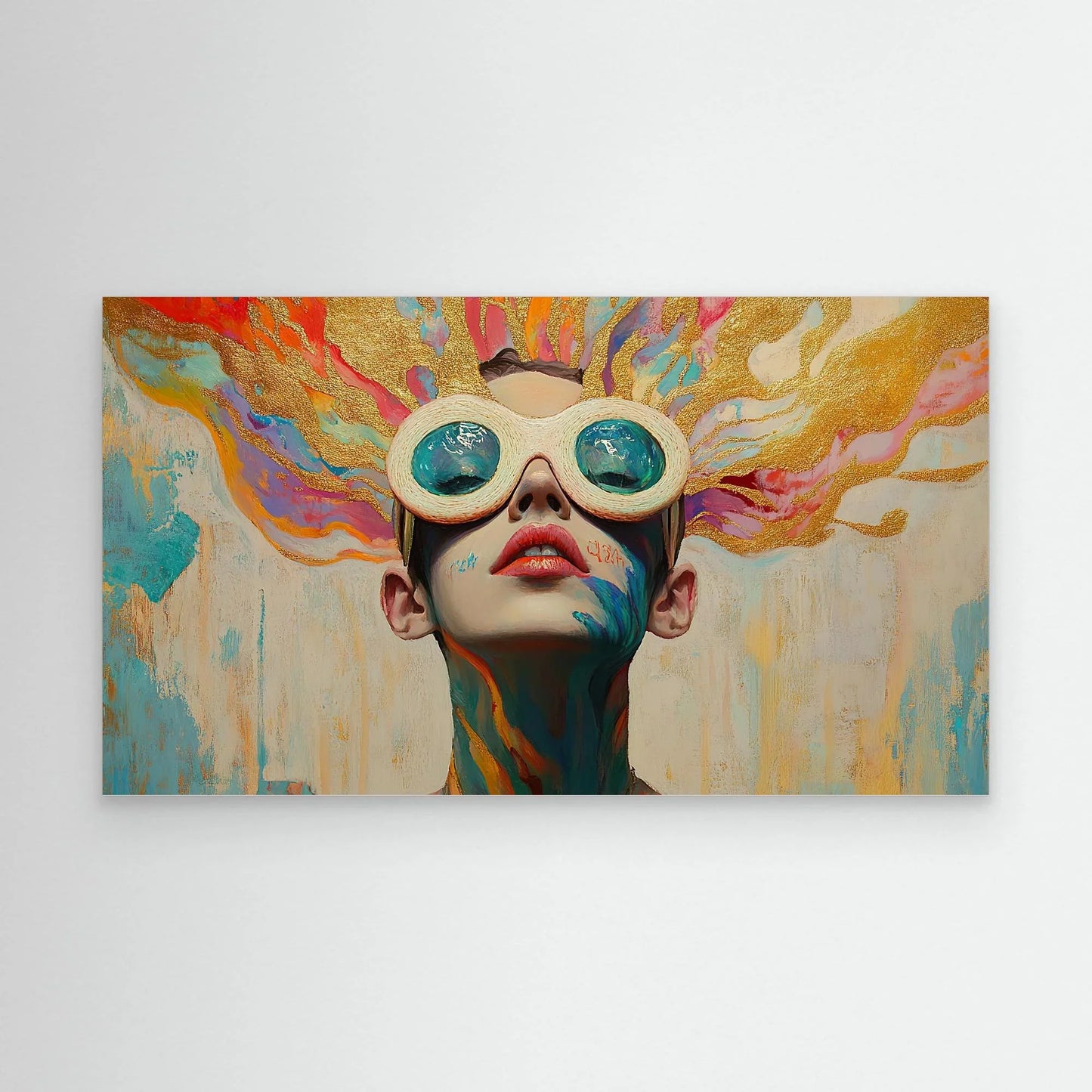 Golden Hair Canvas Print Robussi