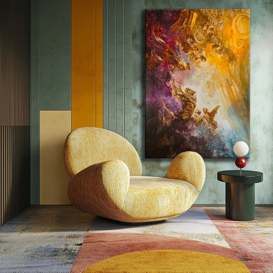 Golden Heaven Canvas Print Printumo