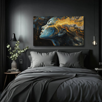 Golden Scars Canvas Print Robussi