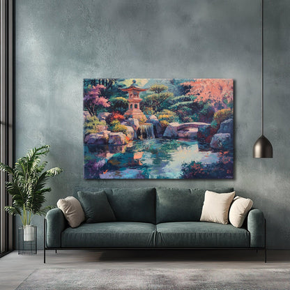 Green Lake Canvas Print Robussi