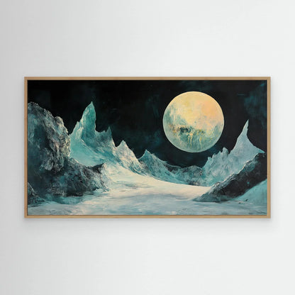 Ice Moon Canvas Print Robussi