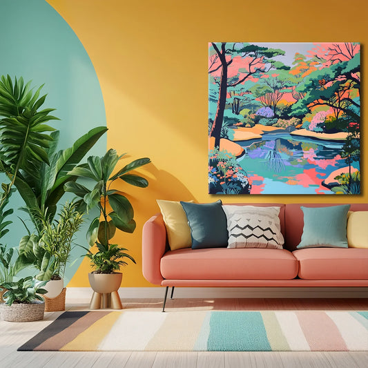 Lake of Colours Canvas Print Robussi