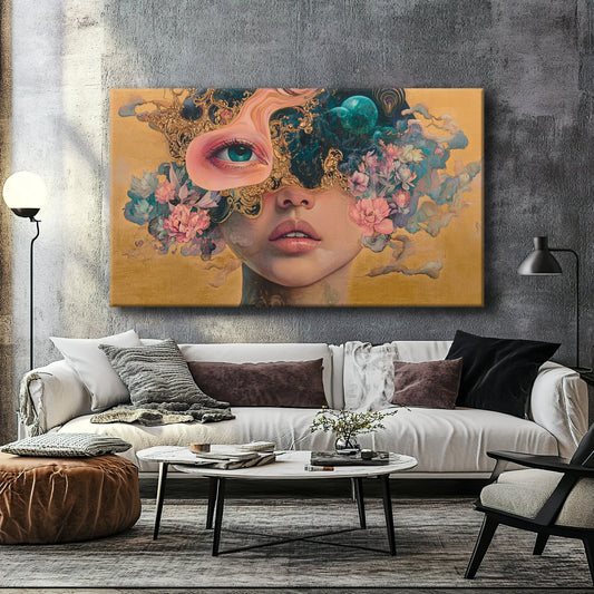 Masked Away Canvas Print Robussi