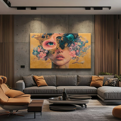 Masked Away Canvas Print Robussi