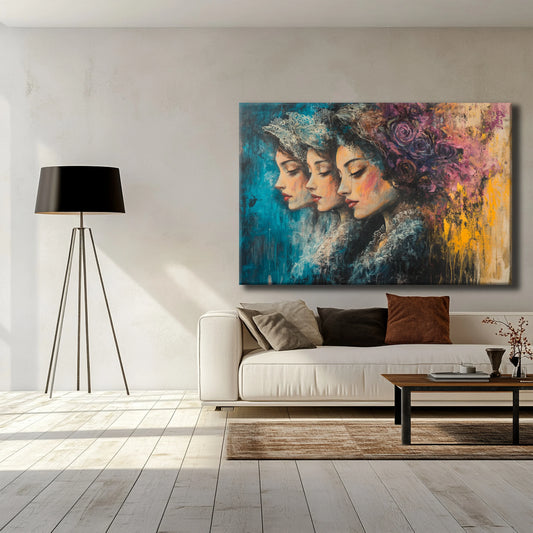 Mirrored Feelings Canvas Print Printumo