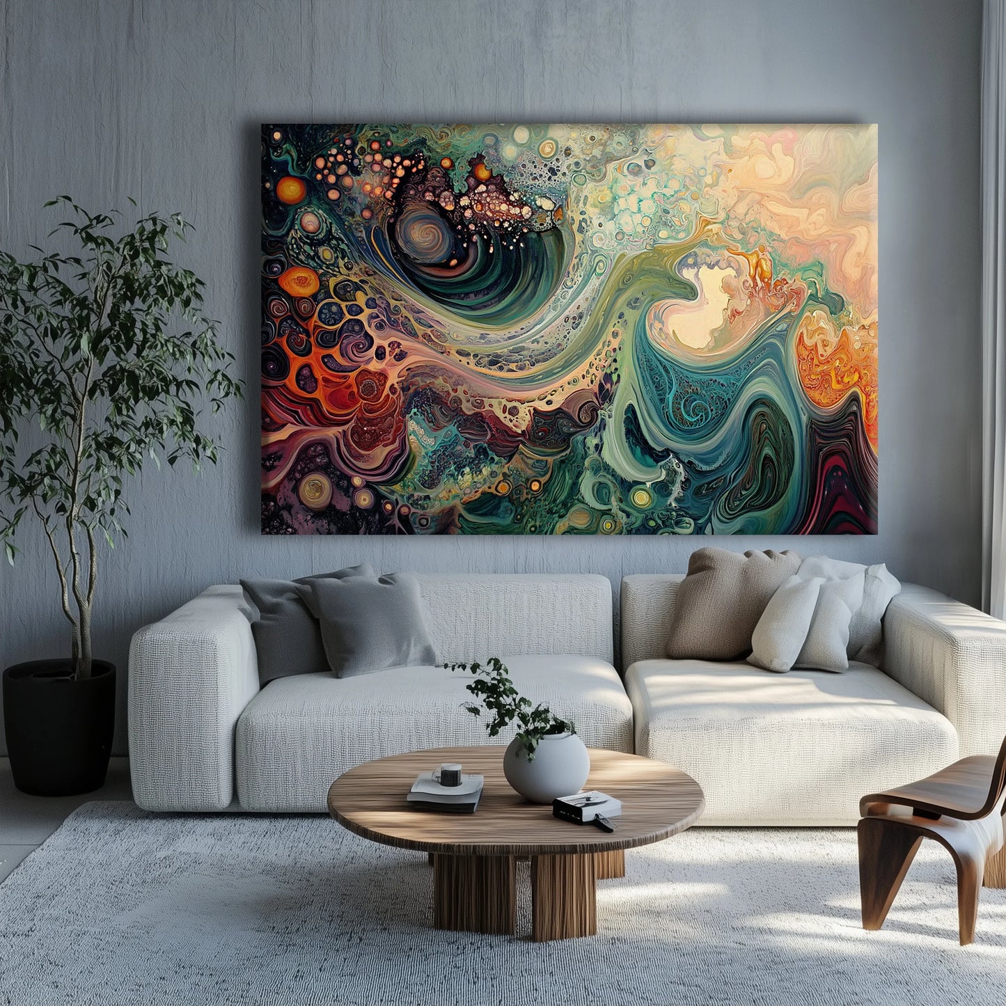 Mixed Feelings Canvas Print Robussi